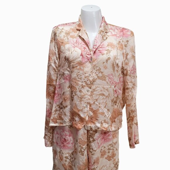 August Silk Intimates 100% Silk Pajama Set L - Picture 2 of 11